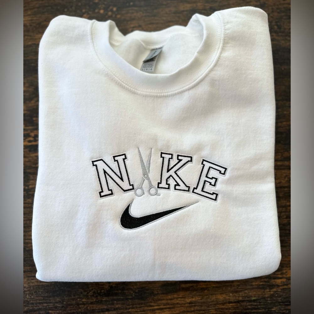 White Nike Crew